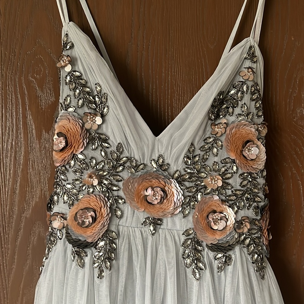 Anthropologie x BHLDN Isabel Embellished Maxi Dress